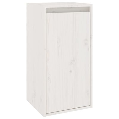vidaXL Armário de parede 30x30x60 cm madeira de pinho maciça branco