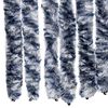 vidaXL Cortina anti-insetos 90x200 cm chenille azul e branco