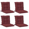 vidaXL Almofad&otilde;es lombares p/ cadeiras 4pcs mesclado tecido