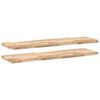 vidaXL Prateleira flutuante 2pcs 160x40x4 cm ac&aacute;cia maci&ccedil;a n&atilde;o tratada