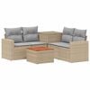 vidaXL Conjunto de Sof&aacute;s 6 unid. Bege e Cinza Claro