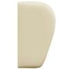 vidaXL Orelha de Cabeceira Creme 40 x 23 x 6 cm PVC