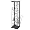 vidaXL Garrafeira de metal, suporte para 8 garrafas de vinho