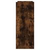vidaXL Mesa consola 100x35x90 cm derivados de madeira carvalho fumado