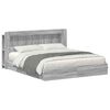 vidaXL Estrutura de Cama com Armazenamento com gaveta Sonoma cinzento