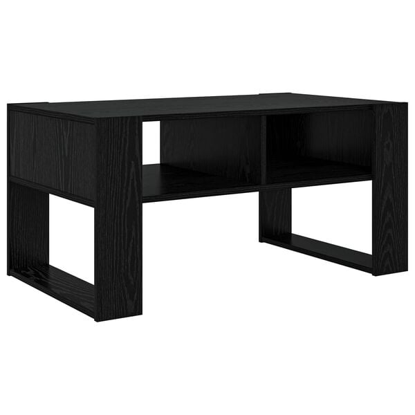 vidaXL Mesa de centro com armazenamento Carvalho Preto 92 x 53 x 45 cm