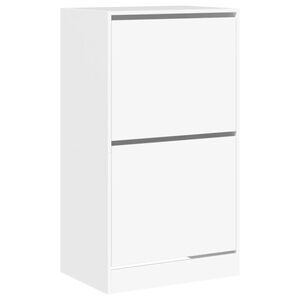 vidaXL Sapateira c/ 2 gavetas articuladas 60x42x108 cm branco