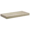 vidaXL Prateleiras de parede suspensas 4 pcs 50x23x3,8cm MDF carvalho