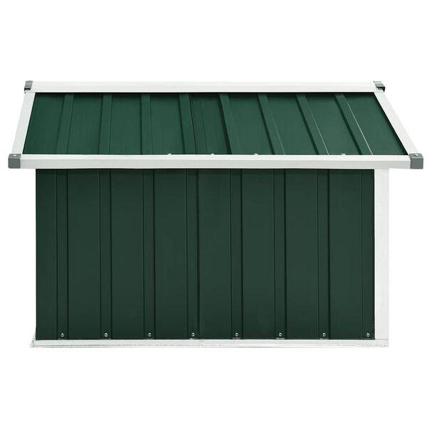 vidaXL Abrigo para corta-relva 92x97x63 cm aço galvanizado verde