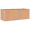 vidaXL Canteiro de jardim elevado Castanho 250 x 100 x 91 cm alu.