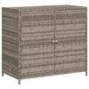 vidaXL Arm&aacute;rio de arruma&ccedil;&atilde;o p/ jardim 83x45x76 cm vime PE cinzento