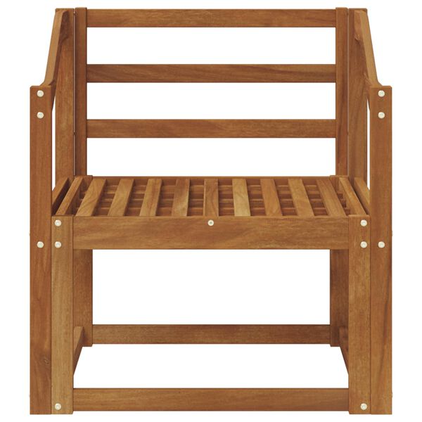 vidaXL Sof&aacute; exterior Madeira S&oacute;lida de Ac&aacute;cia Natural