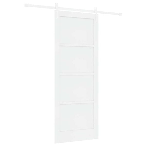 vidaXL Porta Deslizante Branco 83 x 211 cm Madeira de Pinheiro S&oacute;lida