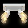 vidaXL Foco de teto com holofotes Branco 26,5 x 26 x 11,5 cm Metal