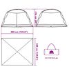 vidaXL Tenda mosquiteira com telhado Cinzeto 434 x 434 x 230 cm