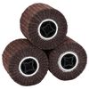 vidaXL Rolos de Lixa 3 unid. Castanho 12 x 12 x 10 cm Fibra sint&eacute;tica