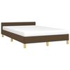 vidaXL Estrutura de cama sem colch&atilde;o 120x190cm castanho escuro