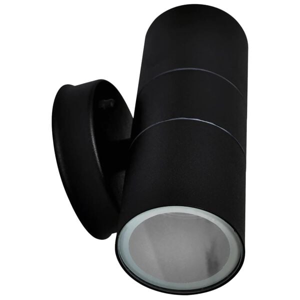 vidaXL Candeeiros parede ilumina&ccedil;&atilde;o sup/inf exterior 2 pcs a&ccedil;o inox.