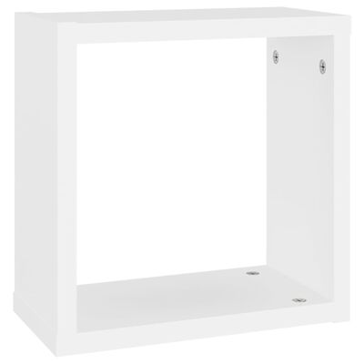 vidaXL Prateleiras de parede em forma de cubo 6 pcs 30x15x30cm branco