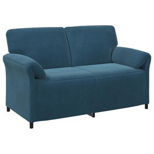 vidaXL Sof&aacute; para 2 Pessoas Azul 158 x 83 x 95 cm Veludo