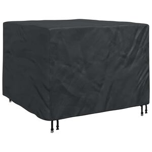 vidaXL Capa para M&oacute;veis Preto 125 x 125 x 74 cm Tecido Oxford 600D