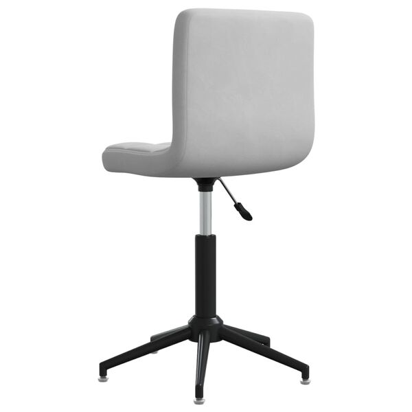 vidaXL Cadeira de jantar girat&oacute;ria veludo cinzento-claro