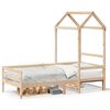 vidaXL Sof&aacute;-cama com telhado 80x200 cm madeira de pinho maci&ccedil;a