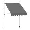 vidaXL Toldo retr&aacute;til manual 200 cm antracite