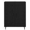 vidaXL Buffet Carvalho Preto 69,5 x 34 x 90 cm