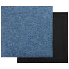 vidaXL Tapete 20 pcs Azul 50 x 50 cm 100% Polipropileno