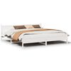 vidaXL Cama sem colch&atilde;o 180x200 cm madeira de pinho maci&ccedil;a branco