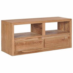 vidaXL M&oacute;vel de TV 90x30x40 cm madeira de teca maci&ccedil;a