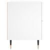vidaXL Mesa de cabeceira 40x35x47,5 cm derivados de madeira branco