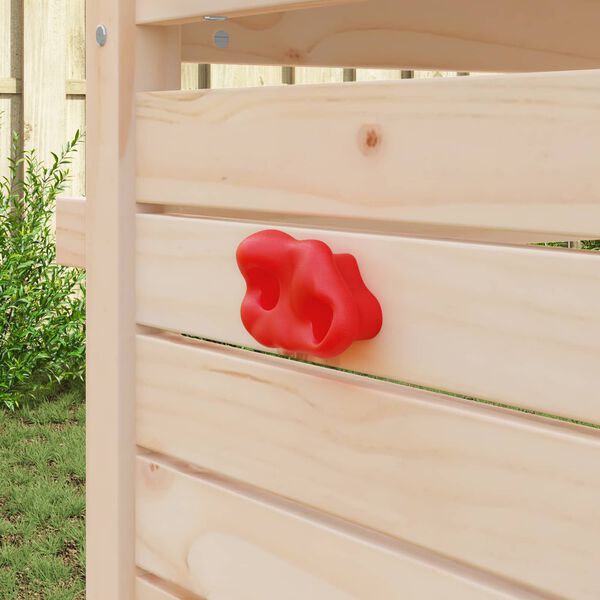 vidaXL Agarras de Escalada 12 pcs Vermelho 100 x 67 x 43 mm PP