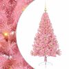 vidaXL &Aacute;rvore de Natal Artificial Pr&eacute;-iluminada Rosa 150 cm PVC