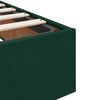 vidaXL Ottoman Bed Frame Sem Colch&atilde;o Verde Escuro 90x190 cm Veludo