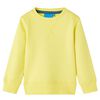 Sweatshirt para crian&ccedil;a amarelo-claro 140