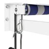 vidaXL Toldo retr&aacute;til autom&aacute;tico 5x3 m azul e branco