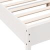 vidaXL Cama sem colchão 150x200 cm madeira de pinho maciça branco