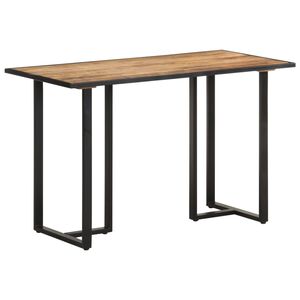 vidaXL Mesa de jantar 120 cm madeira de mangueira &aacute;spera