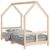 vidaXL Estrutura de cama infantil 80x160 cm pinho maci&ccedil;o