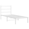 vidaXL Estrutura de cama com cabeceira 80x200 cm metal branco