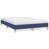 vidaXL Estrutura de cama sem colch&atilde;o 140x200 cm tecido azul