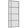 vidaXL Porta deslizante c/ conj. ferragens 90x205cm vidro ESG preto