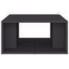 vidaXL Mesas de centro 4 pcs 33x33x33 cm derivados de madeira cinza