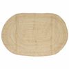 vidaXL Tapete de &Aacute;rea Natural e Branco 152 x 245 cm Juta