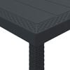 vidaXL Mesa de Jantar para Jardim Antracite 300 x 100 x 73 cm vime PE