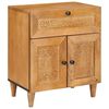 vidaXL Arm&aacute;rio de Cabeceira com gaveta Marrom Claro 50 x 33 x 60 cm
