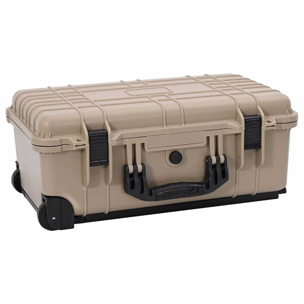 vidaXL Case Duro Areia 56 x 35 x 23 cm Polipropileno e ABS