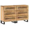 vidaXL Aparadores 2 pcs 60x34x75 cm madeira de mangueira &aacute;spera maci&ccedil;a